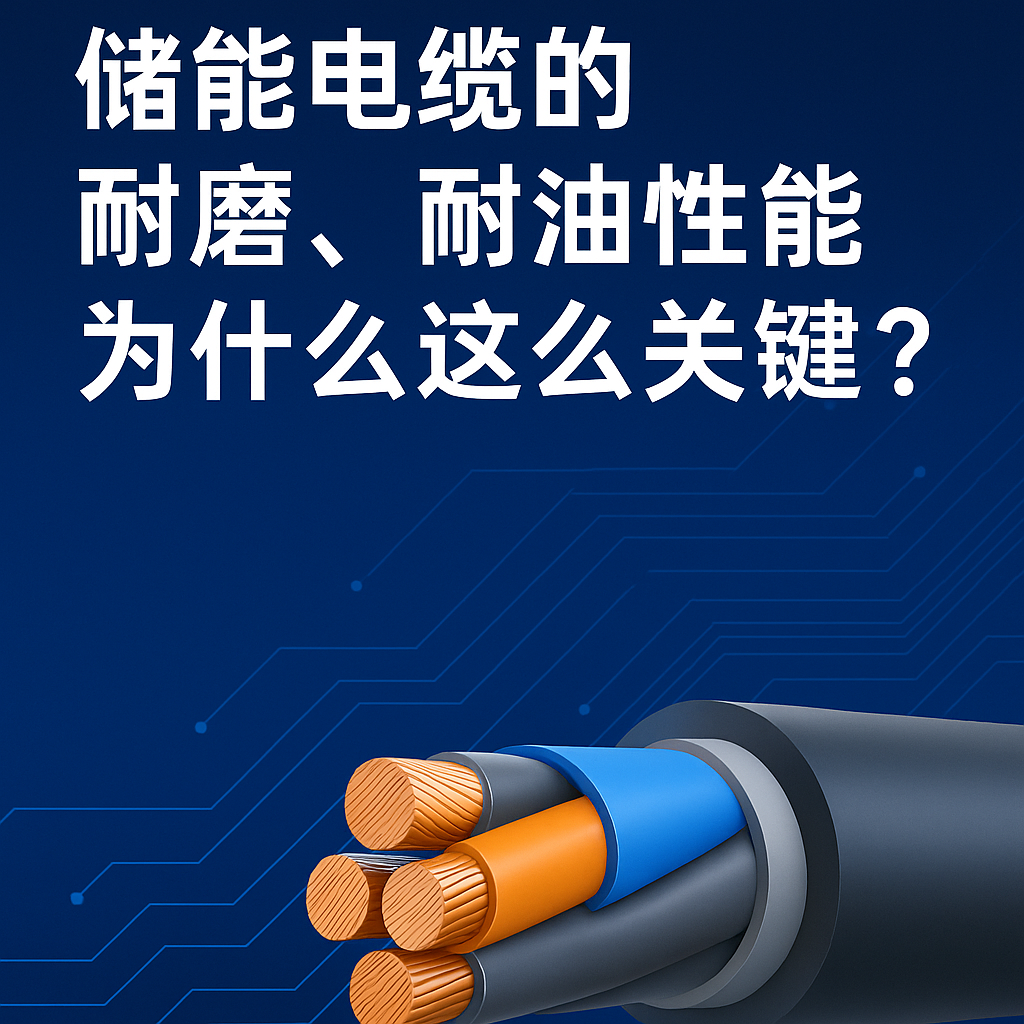 储能电缆的耐磨、耐油性能为什么这么要害？？？？？？？？真实工况告诉你谜底