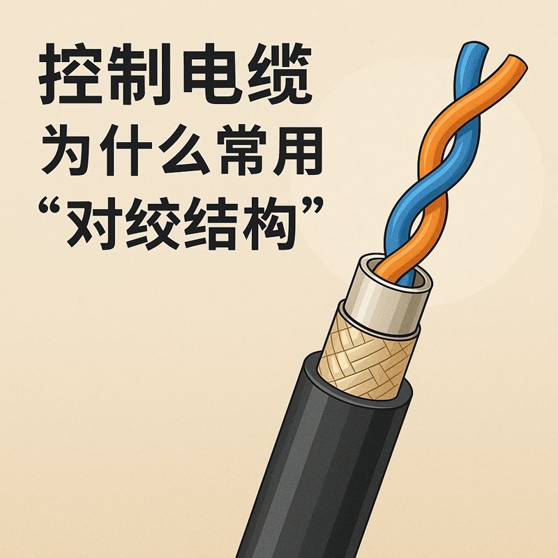控制电缆为什么常用“对绞结构”？？？？？？？